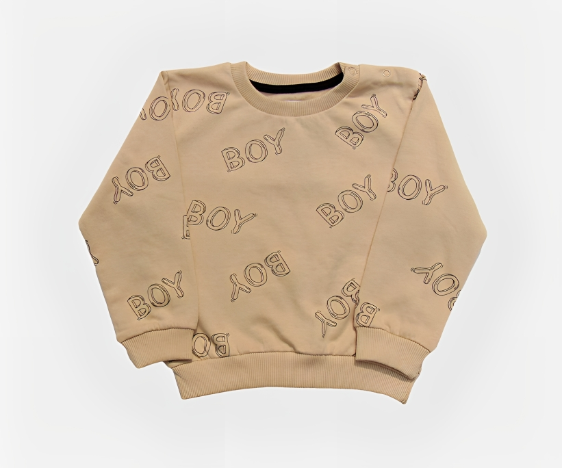 Bluza Crem cu Imprimeu