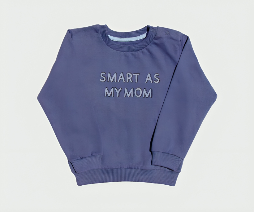 Bluza Albastra cu Maneca Lunga