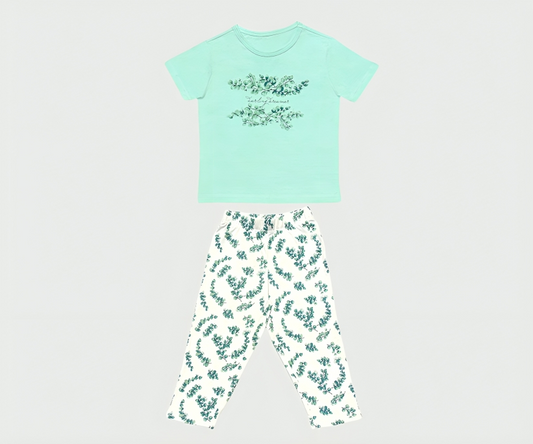 Set Pijama Top Verde