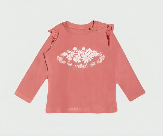 Bluza cu Imprimeu si Volanase