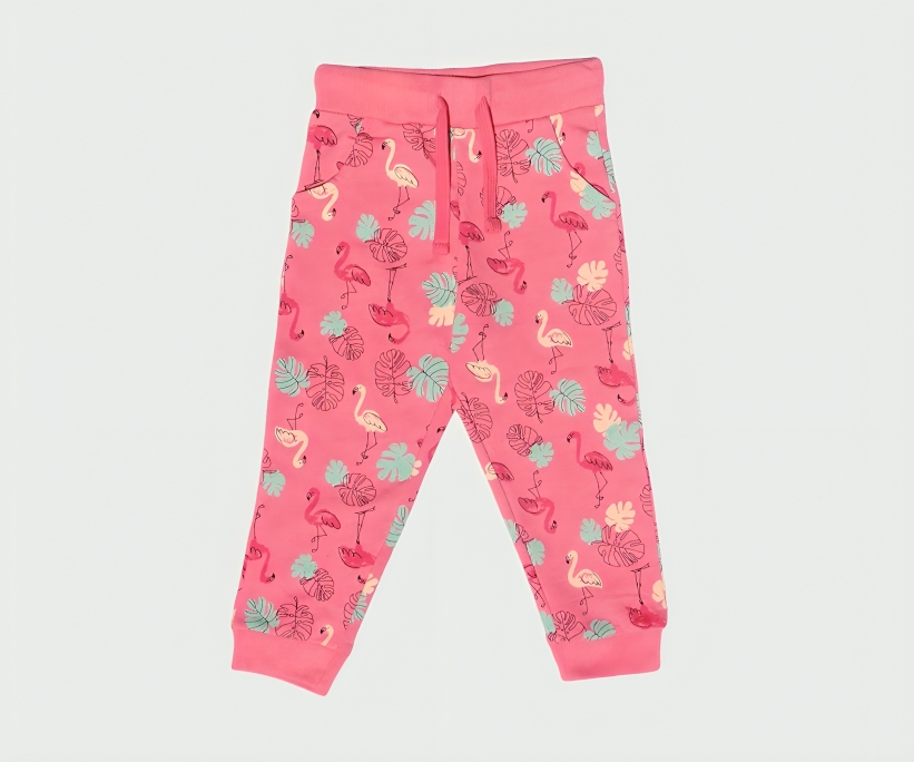 Pantalon Trening Roz Imprimeu