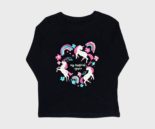 Bluza Neagra cu Unicorn